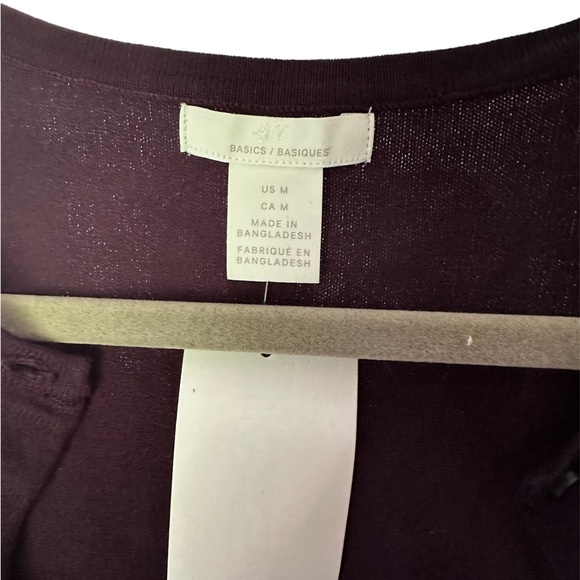 🤑 3/$30 ❤️ NWT CROPPED NAVY BLUE CARDIGAN. LIGHT WEIGHT. SIZE MEDIUM. H&M - Picture 3 of 3